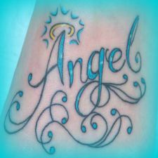 Angel Name Tattoo Angel Name Tattoo