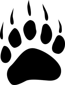 Bear Paw Print With Claws Tattoo Idea