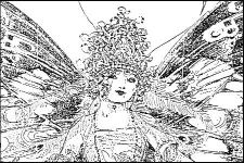 Butterfly tattoo idea with fairy Butterfly tattoo idea with fairy