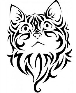 tribal big cat tattoo designs