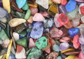 varied gemstones and crystals