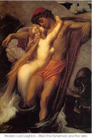 mermaid; Frederic Lord Leighton