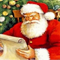 Santa, symbol of Christmas